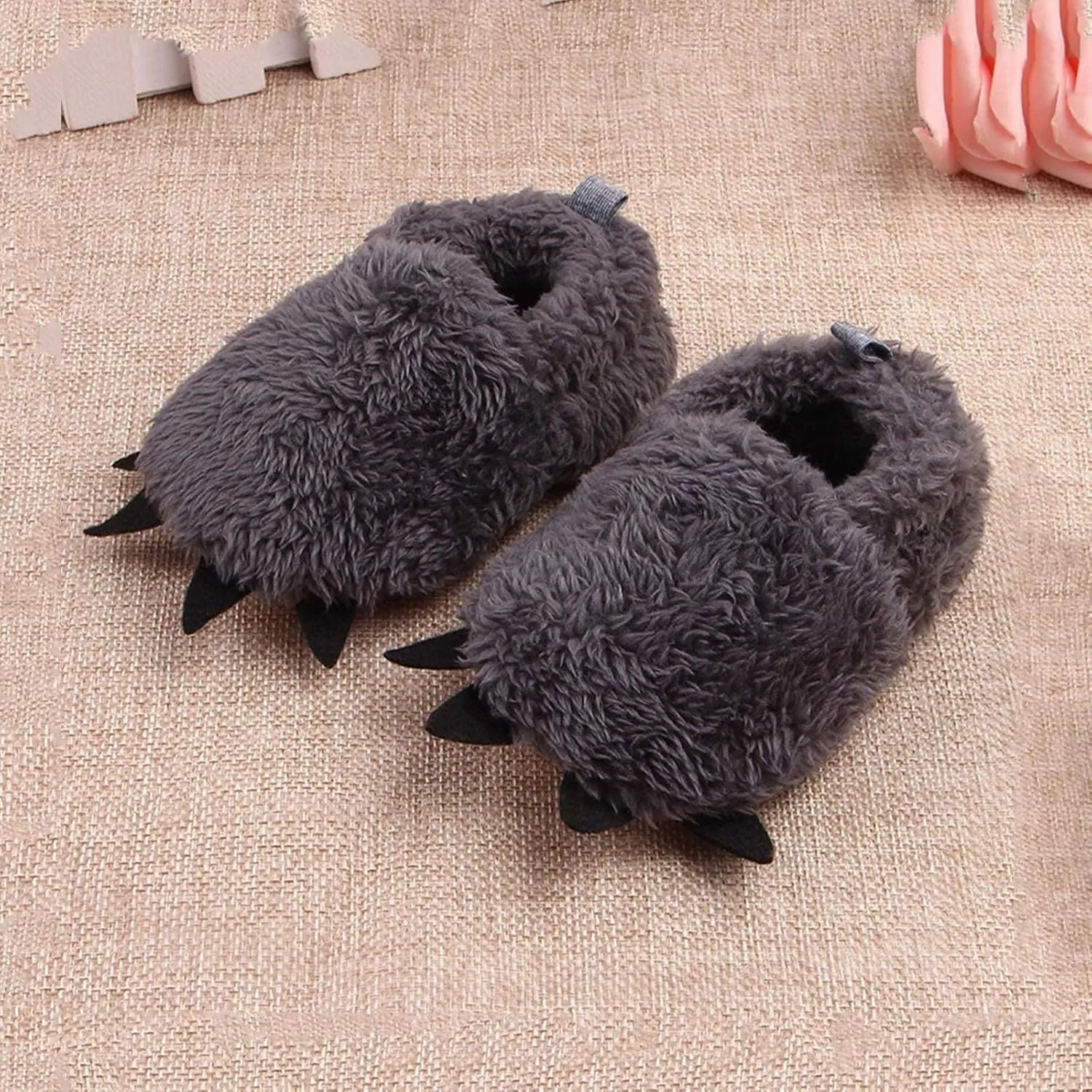 Autumn Winter Children Baby Toddler Shoes Flat Non Slip Soft Warm Comfortable Cute Cartoon Shape Toddlers Boy Shoes