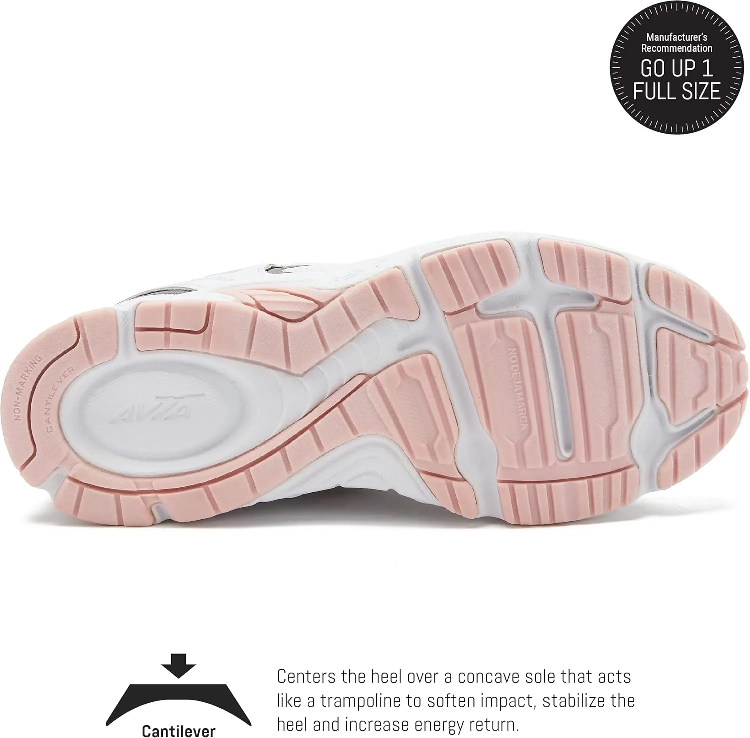 Avia Forte Women’s Running Shoes with Lightweight Breathable Mesh, Sizes 6 to 10