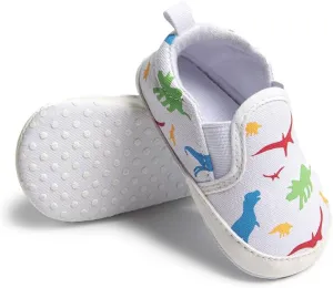 Baby Boys Girls Canvas Shoes Non-Slip Soft Sole Slip-on Newborn Infant Toddler Sneakers