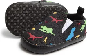 Baby Boys Girls Canvas Shoes Non-Slip Soft Sole Slip-on Newborn Infant Toddler Sneakers