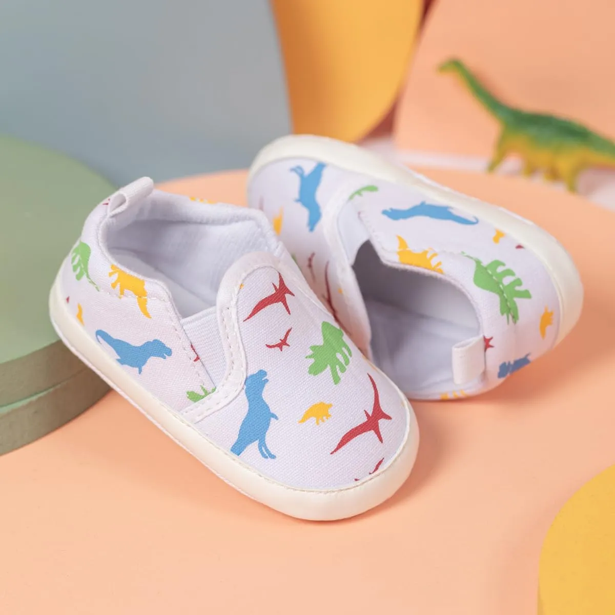 Baby Boys Girls Canvas Shoes Non-Slip Soft Sole Slip-on Newborn Infant Toddler Sneakers
