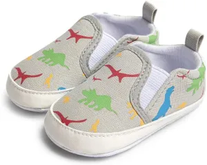 Baby Boys Girls Canvas Shoes Non-Slip Soft Sole Slip-on Newborn Infant Toddler Sneakers