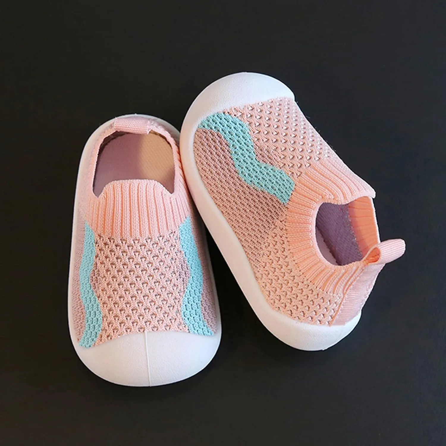 Baby Girl Shoes Girls Boys Kids Leisure Shoes Mesh Soft Bottom Breathable Slip On Sport Shoes Socks Youth Shoes