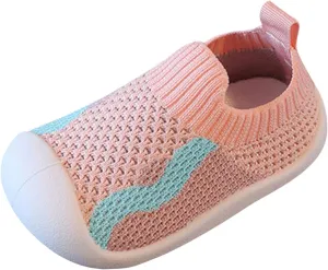 Baby Girl Shoes Girls Boys Kids Leisure Shoes Mesh Soft Bottom Breathable Slip On Sport Shoes Socks Youth Shoes
