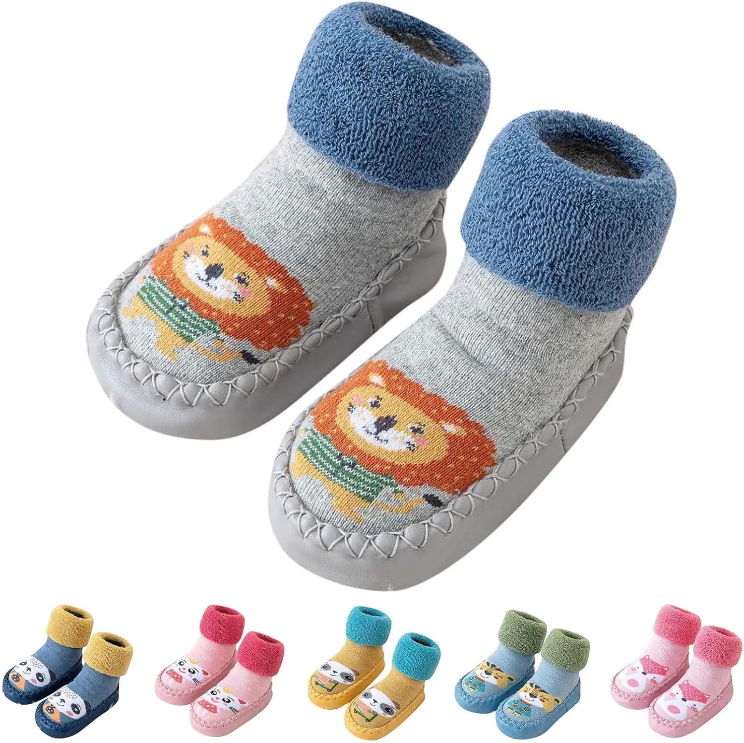 Baby Girl Shoes,Autumn Winter Baby Shoes Cute Rabbit Bear Cartoon Children Cotton Warm Soft Non Slip Floor Boots