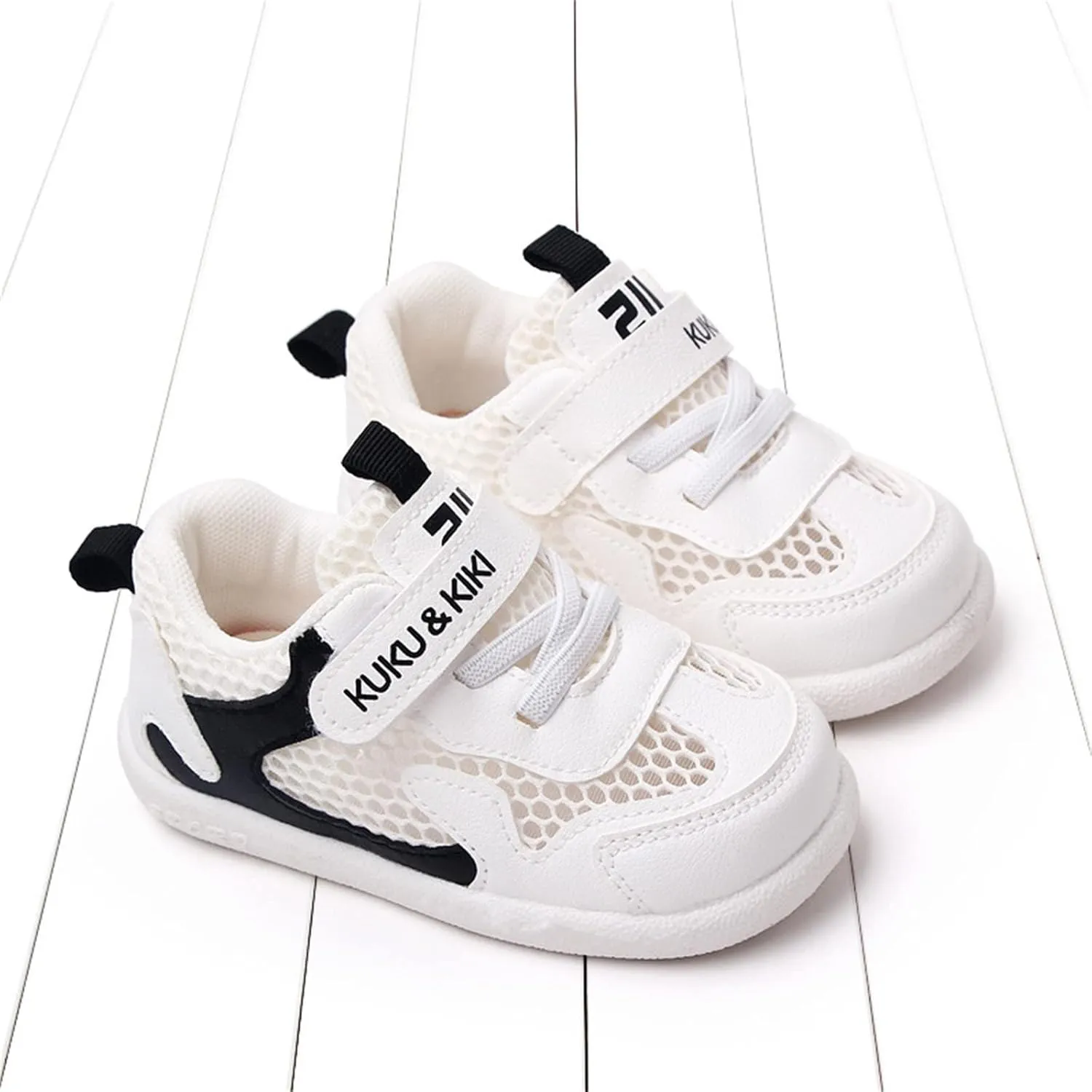 Baby Shoes Toddler Boys Girls Lightweight Fashion Shoes Kids Non-Slip Breathable Slip on Sneakers Tennis Shoes