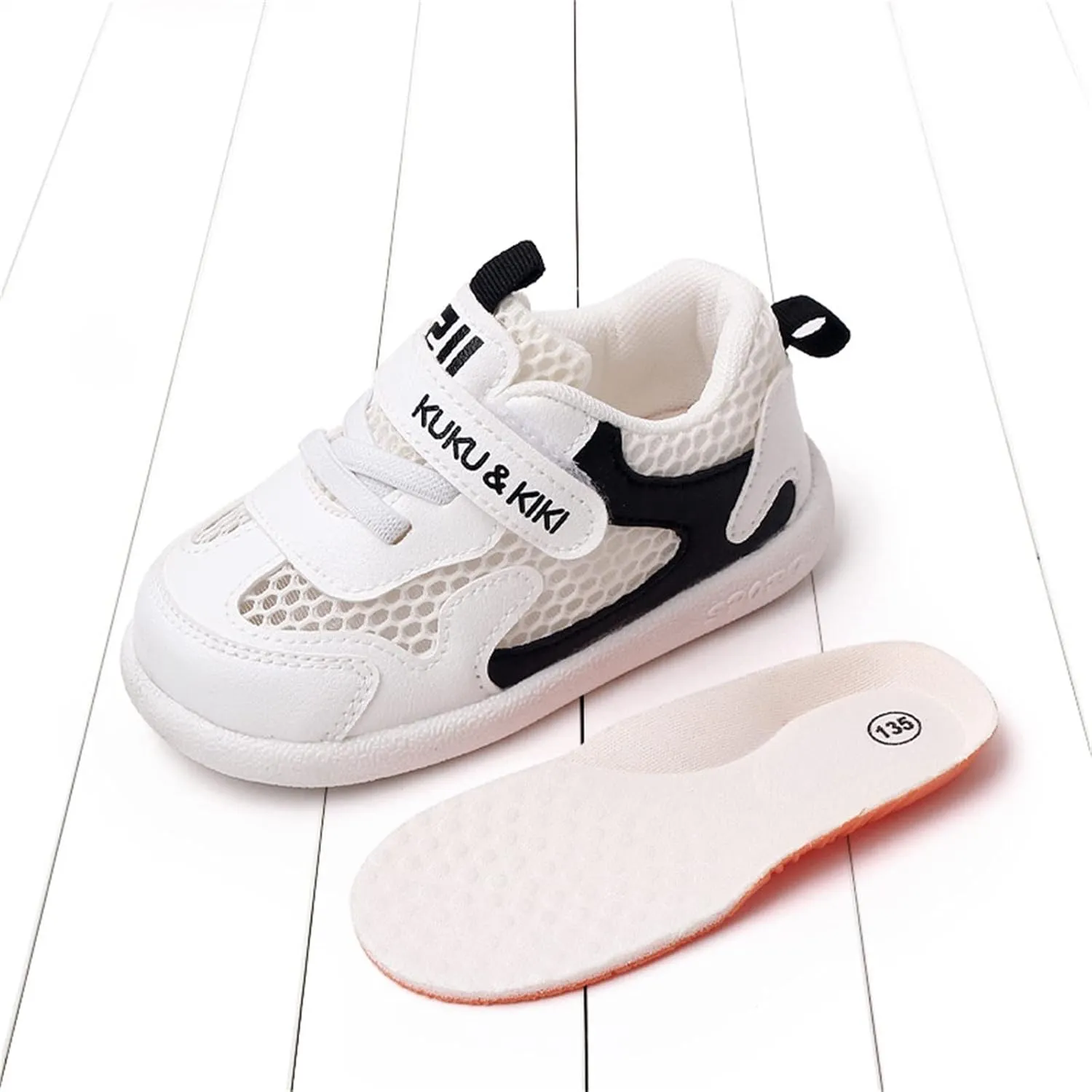 Baby Shoes Toddler Boys Girls Lightweight Fashion Shoes Kids Non-Slip Breathable Slip on Sneakers Tennis Shoes
