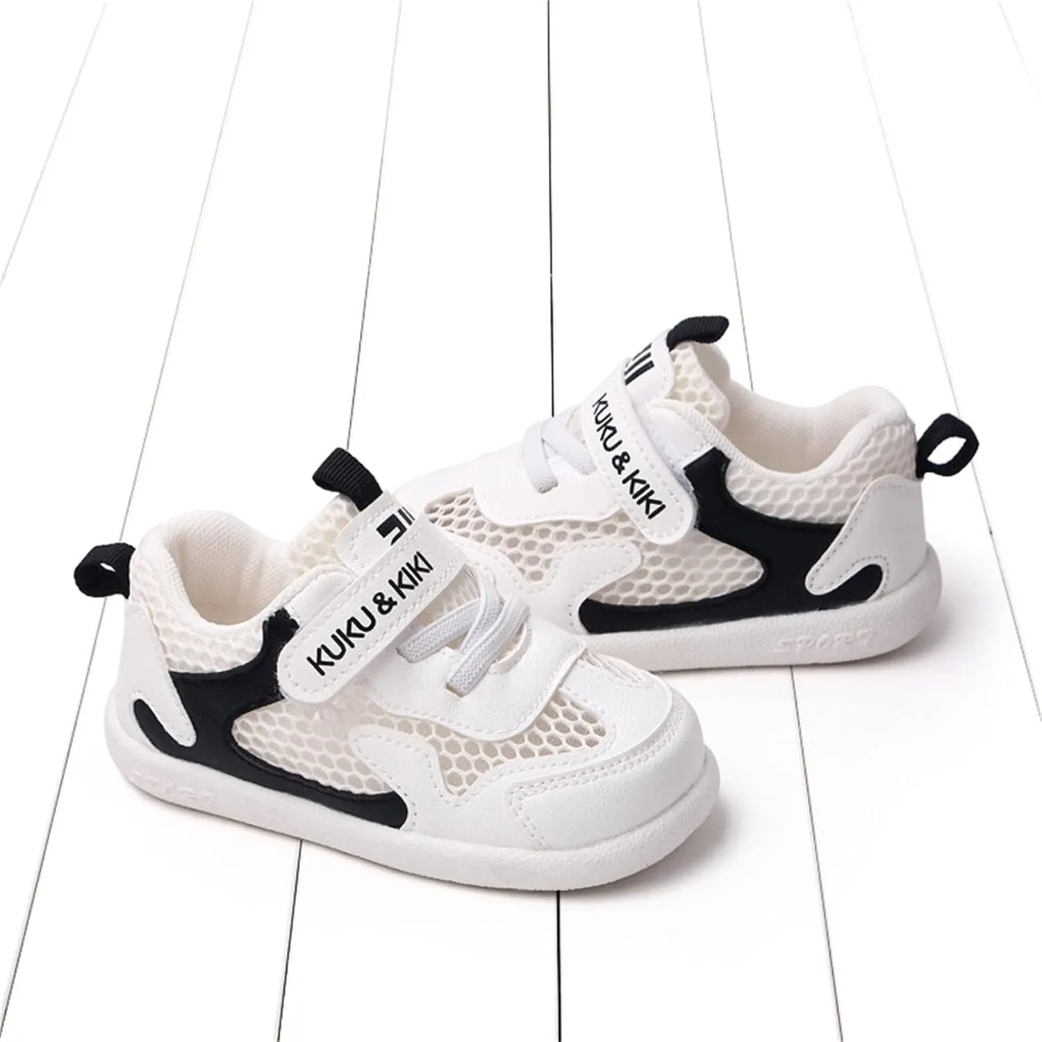 Baby Shoes Toddler Boys Girls Lightweight Fashion Shoes Kids Non-Slip Breathable Slip on Sneakers Tennis Shoes