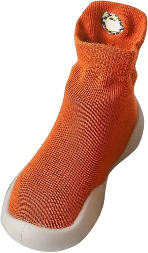 Baby Sock Shoes Children Toddler Autumn Winter Boys Girls Floor Sports Shoes Socks Shoes Flat White Shoes B