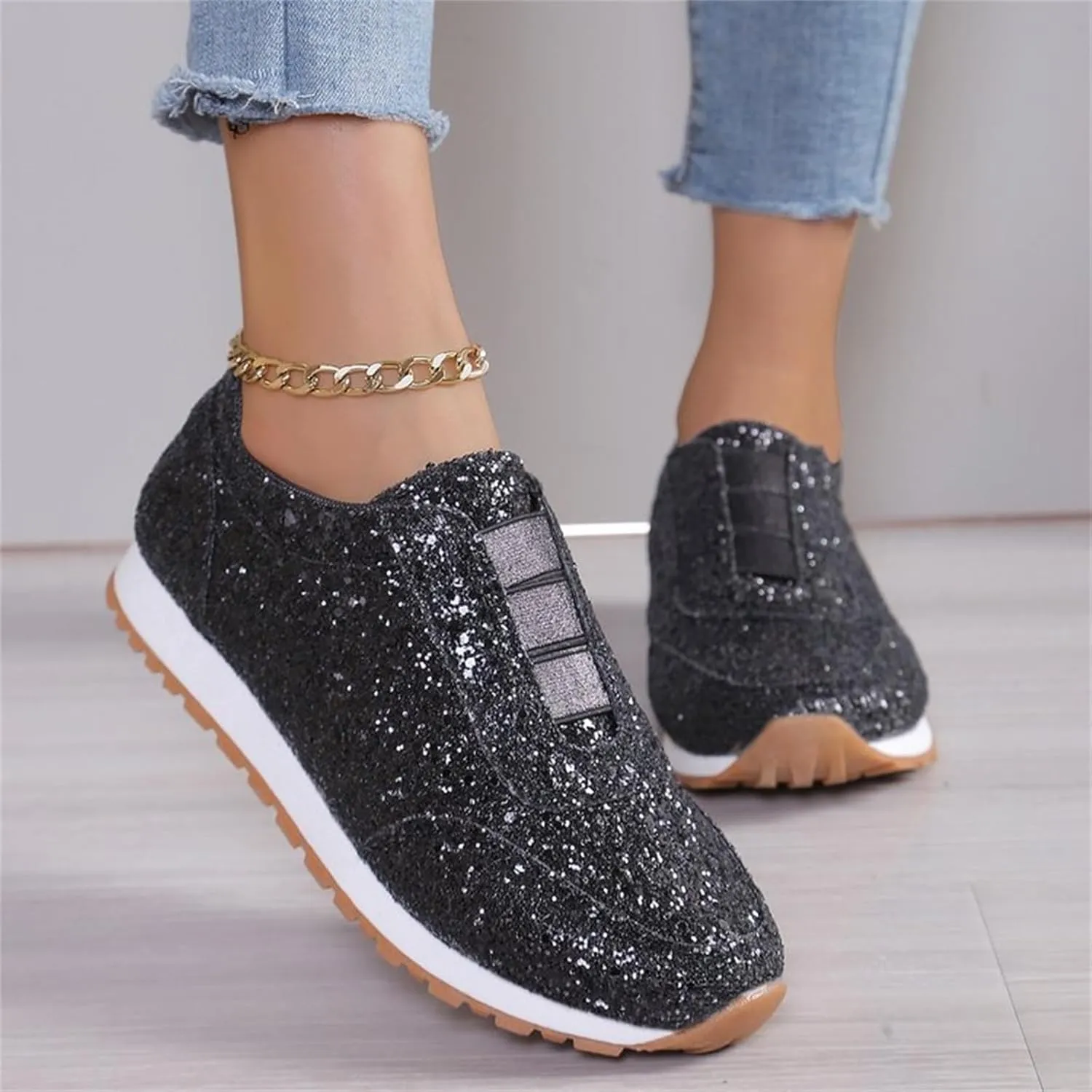 Barefoot Shoes Men Womens Slip On Sneakers with Arch Support Womens Loafers with Arch Support Flat Bottom Fashion Women's Christmas Shoes Slip on Non Slip Low Top Casual