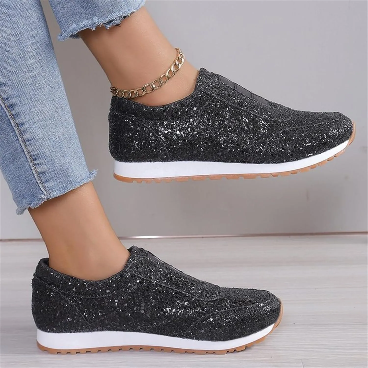 Barefoot Shoes Men Womens Slip On Sneakers with Arch Support Womens Loafers with Arch Support Flat Bottom Fashion Women's Christmas Shoes Slip on Non Slip Low Top Casual