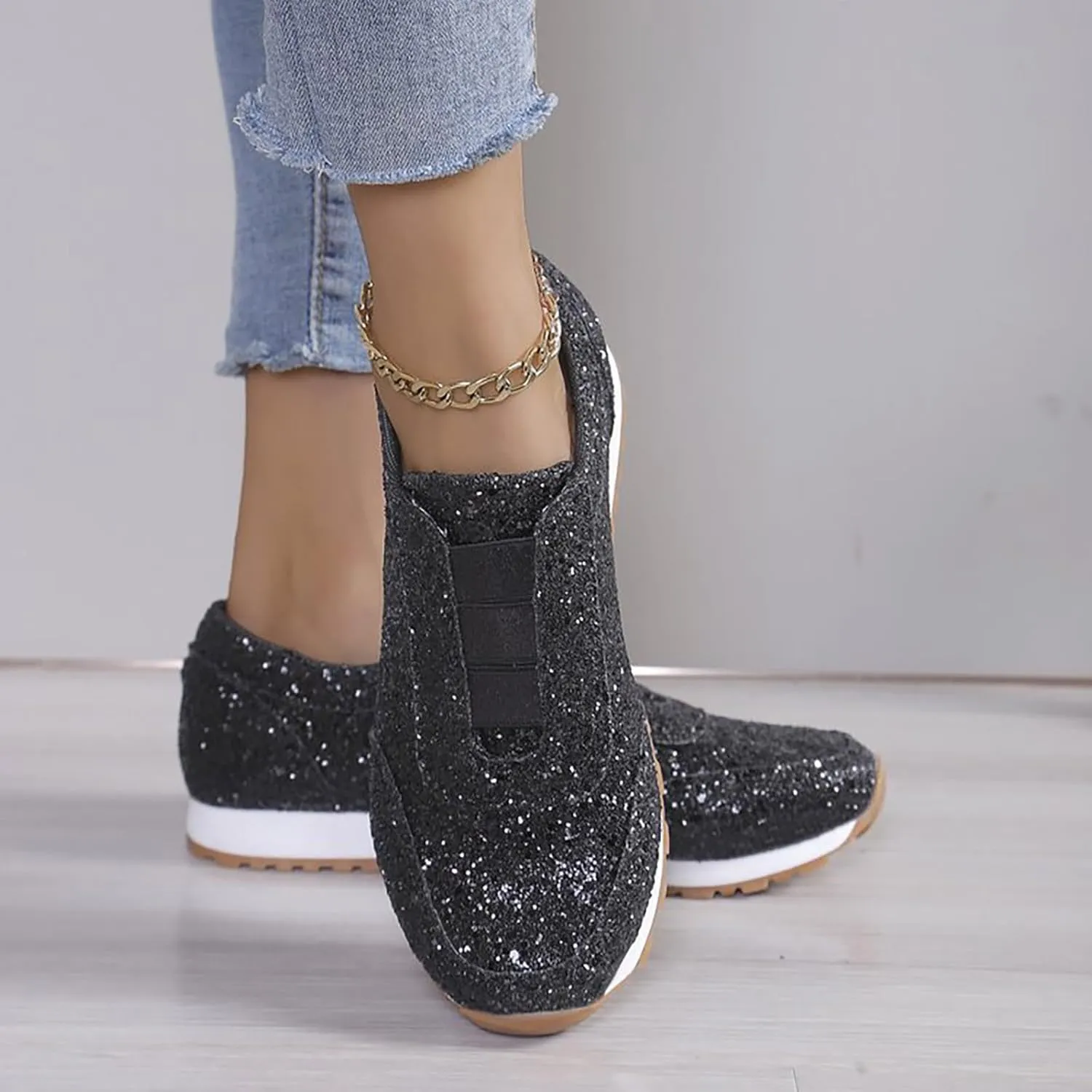 Barefoot Shoes Men Womens Slip On Sneakers with Arch Support Womens Loafers with Arch Support Flat Bottom Fashion Women's Christmas Shoes Slip on Non Slip Low Top Casual