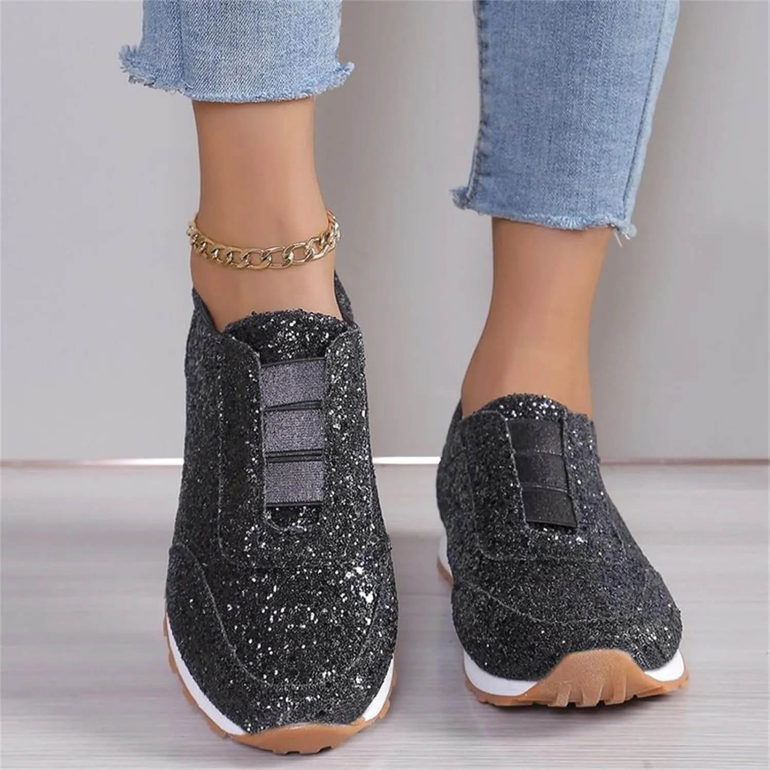 Barefoot Shoes Men Womens Slip On Sneakers with Arch Support Womens Loafers with Arch Support Flat Bottom Fashion Women's Christmas Shoes Slip on Non Slip Low Top Casual