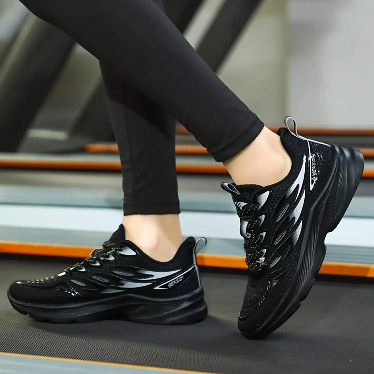 Basketball Shoes for MenPlatform Sneakers for Women Fashion Black Loafers Women Comfortable Slip On Soft Sole Christmas Shoes for Women Round Toe Slip On Casual