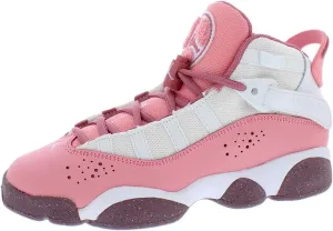 Big Kid's Jordan 6 Rings White/Mystic Hibiscus (323419 116)