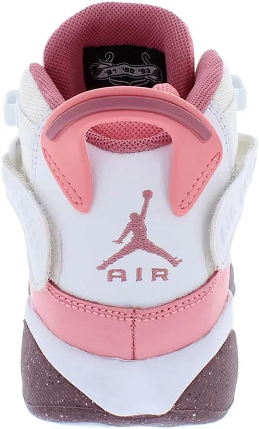 Big Kid's Jordan 6 Rings White/Mystic Hibiscus (323419 116)