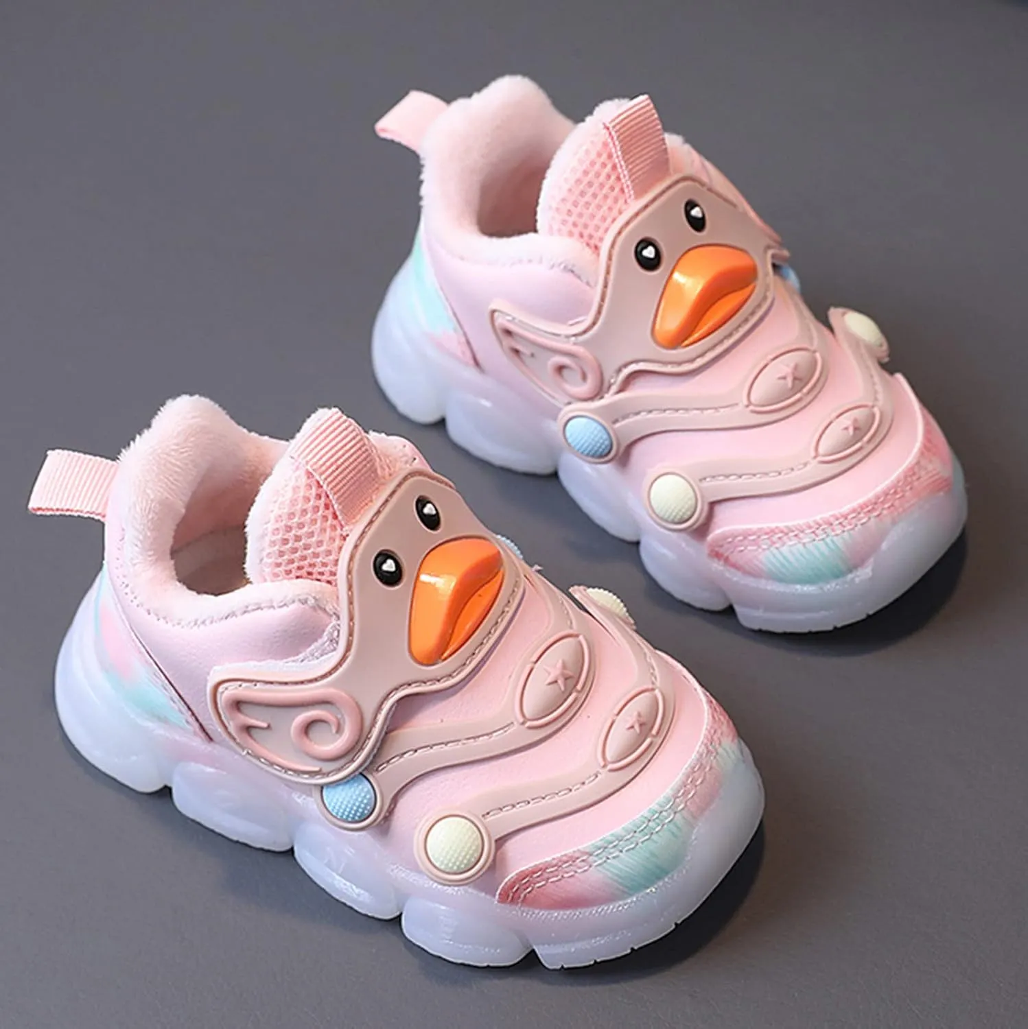 Black Shoes for Girls,Childre Boys Girls Sports Shoes Light Soft Bottom Non Slip White Shoes Glitter Sneakers 0-4 Year