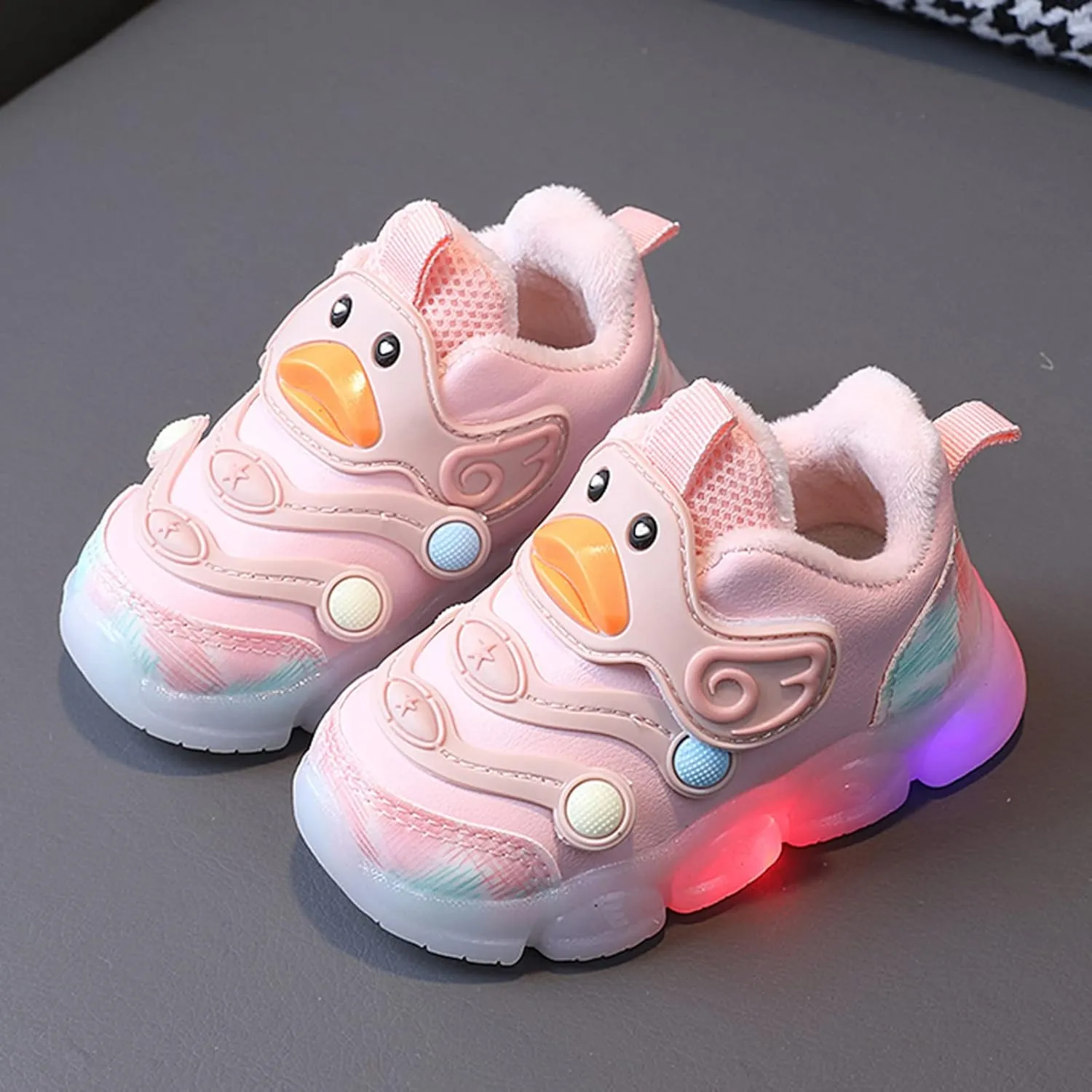Black Shoes for Girls,Childre Boys Girls Sports Shoes Light Soft Bottom Non Slip White Shoes Glitter Sneakers 0-4 Year