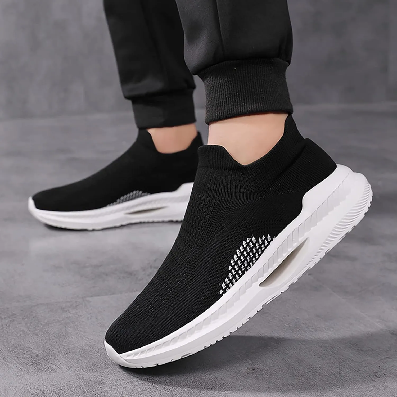 Black Tennis Shoes Women Slip Ons Womens Tennis Shoes Size 8.5 Slip On Casual Shoes for Women 2023 Wide Orthopedic Plantar Fasciitis Shoes Women Black Flats Ropa De Ejercicios para Mujer Gym