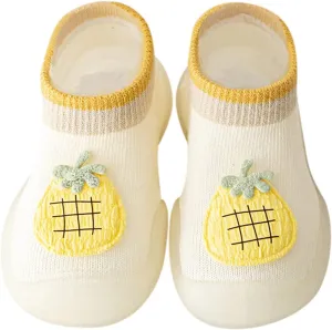 Boy Girl Baby Sock Shoes,0-3 Years Newborn Baby Boys Girls Sock Shoes Cute Cartoon First Walking Shoes Prewalker