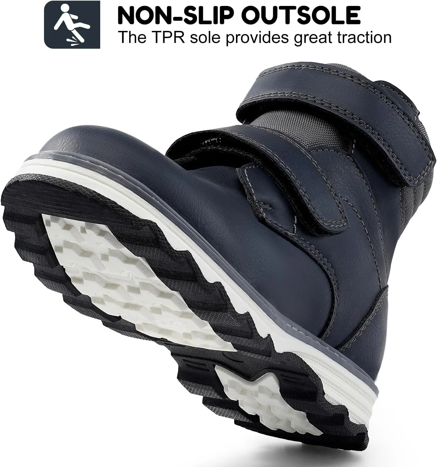 Boys Ankle Boots Kids Winter Walking Boots Shoes Boy Zipper Boot Hiking Boots