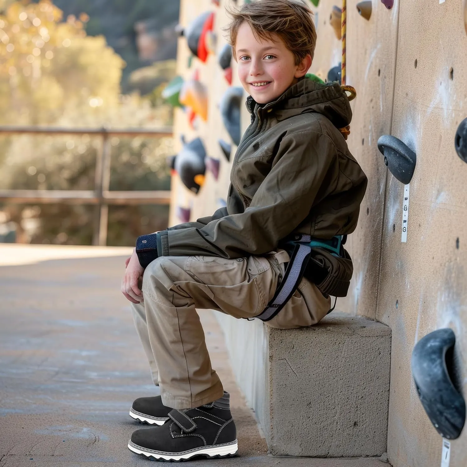 Boys Ankle Boots Kids Winter Walking Boots Shoes Boy Zipper Boot Hiking Boots