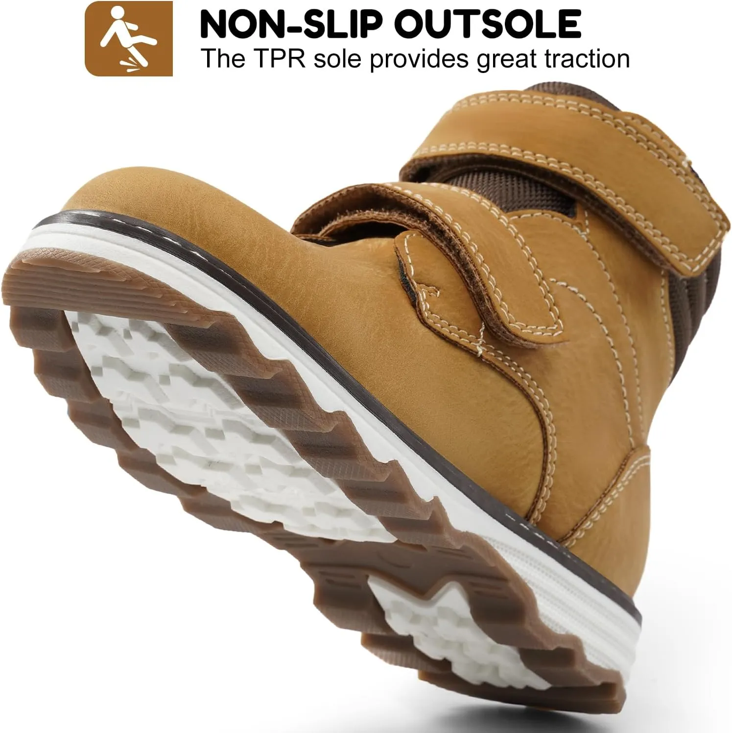 Boys Ankle Boots Kids Winter Walking Boots Shoes Boy Zipper Boot Hiking Boots
