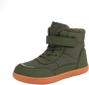Boys Girls Barefoot Winter Boots With Wide Toe Box Slip Drop Sole Ankle Winter Snow Boots For Hiking Boots Boys