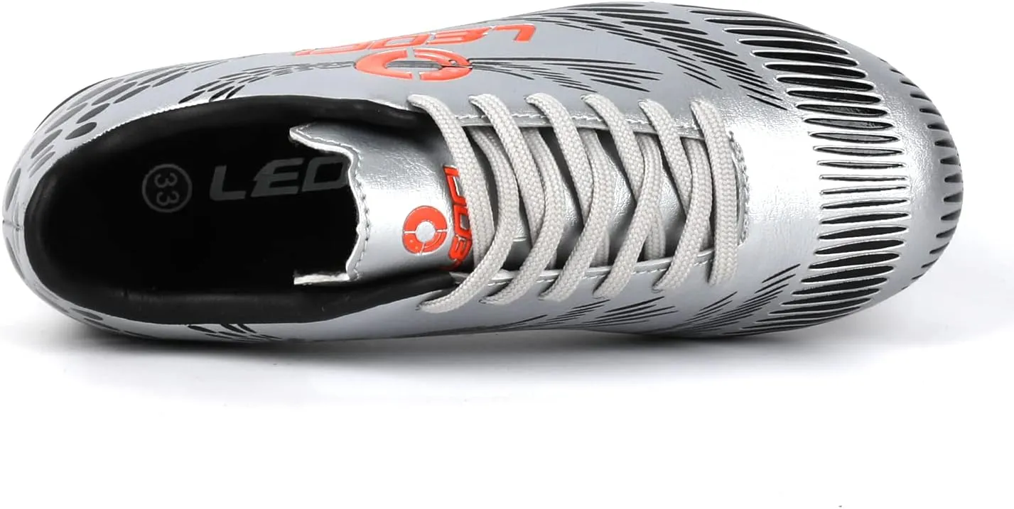 Boys Girls Firm Ground Soccer Cleats Kids Athletic Outdoor/Indoor Football Shoes