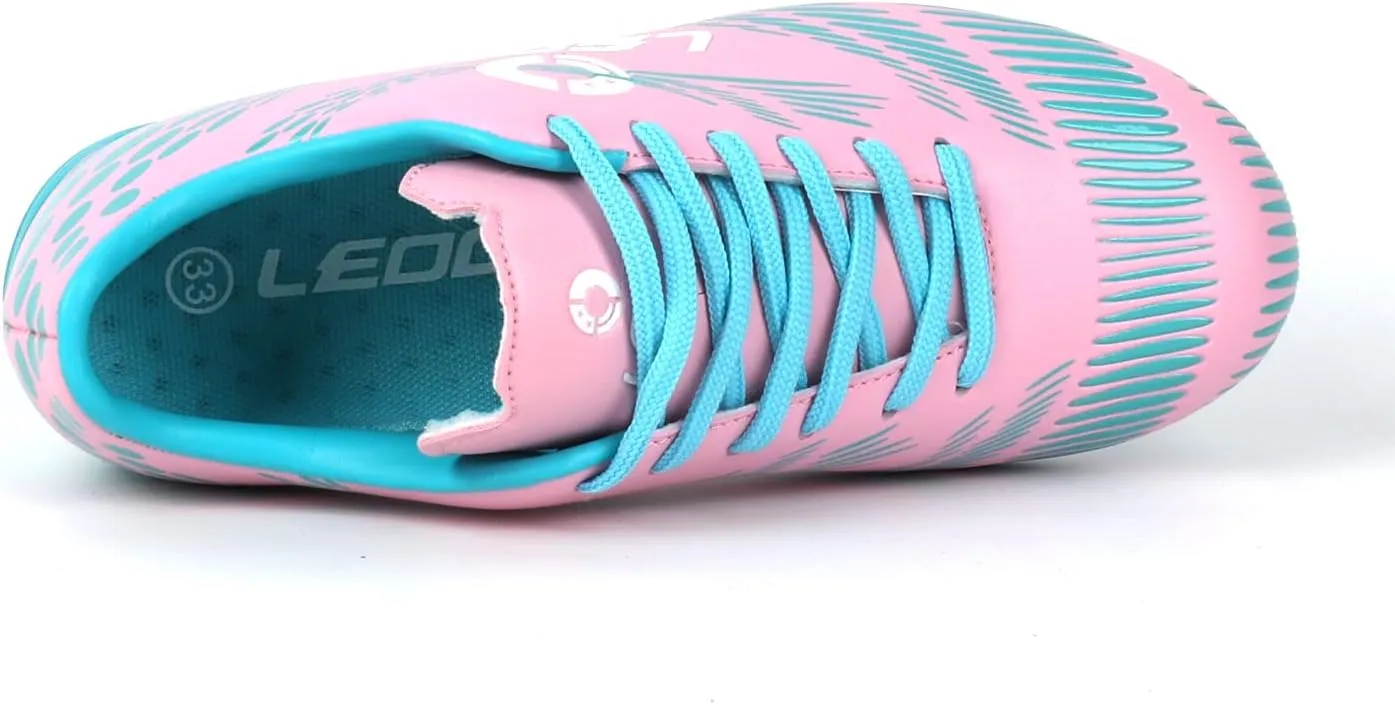 Boys Girls Firm Ground Soccer Cleats Kids Athletic Outdoor/Indoor Football Shoes