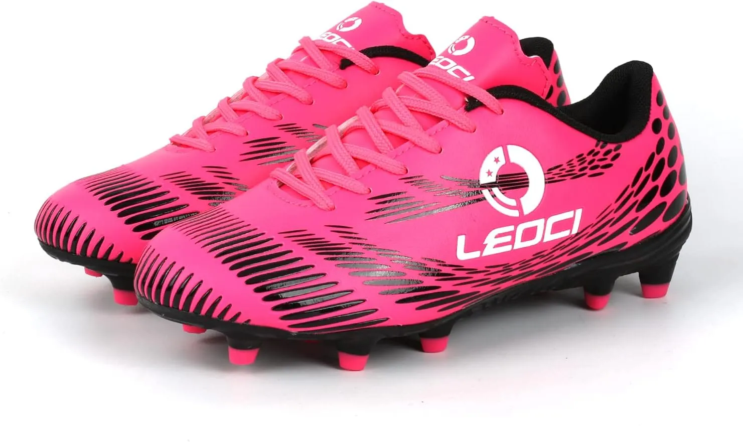 Boys Girls Firm Ground Soccer Cleats Kids Athletic Outdoor/Indoor Football Shoes