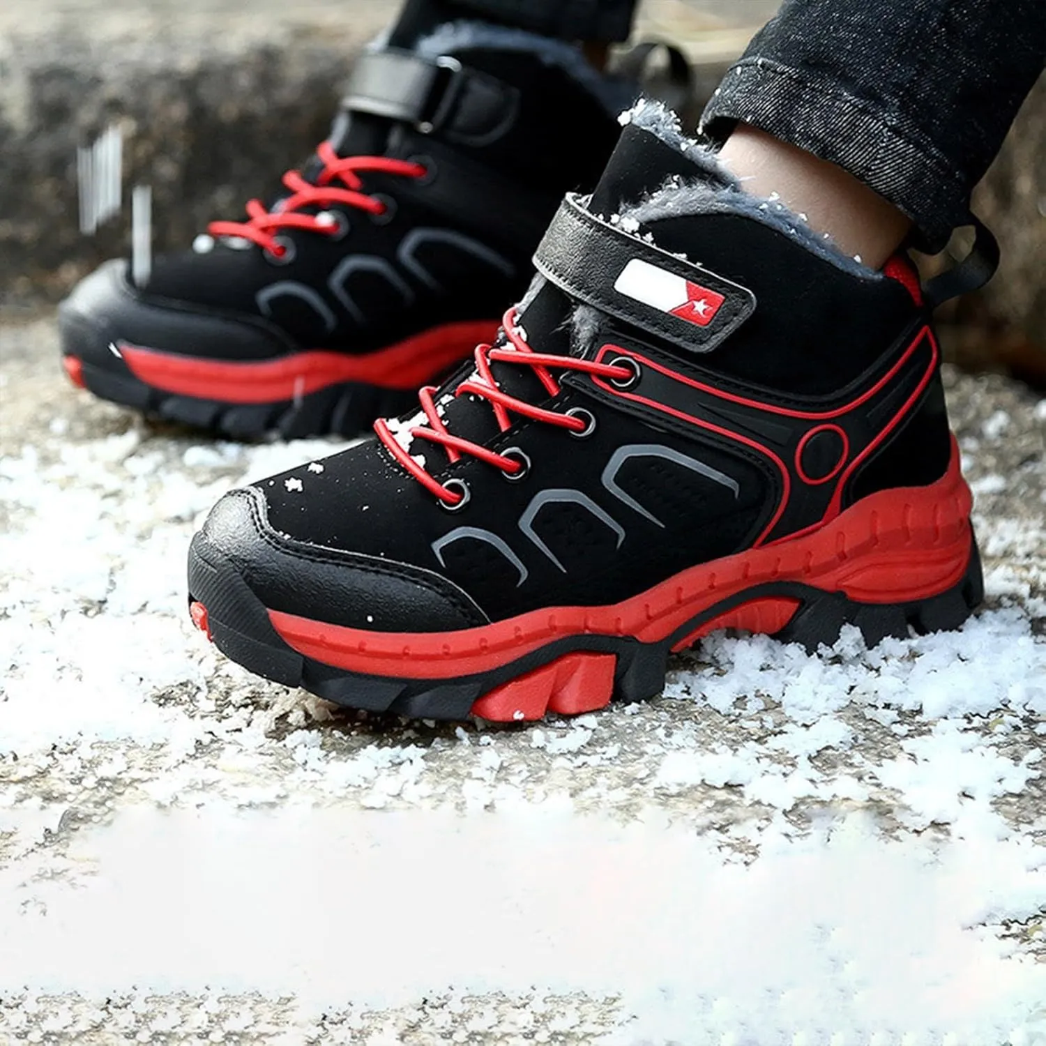 Boys Girls Snow Boots Winter Walking Shoes For Boy Waterproof Outdoor Ankle Boots for Toddler Baby Infant