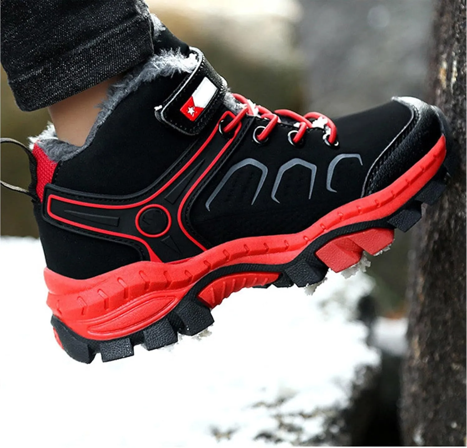 Boys Girls Snow Boots Winter Walking Shoes For Boy Waterproof Outdoor Ankle Boots for Toddler Baby Infant