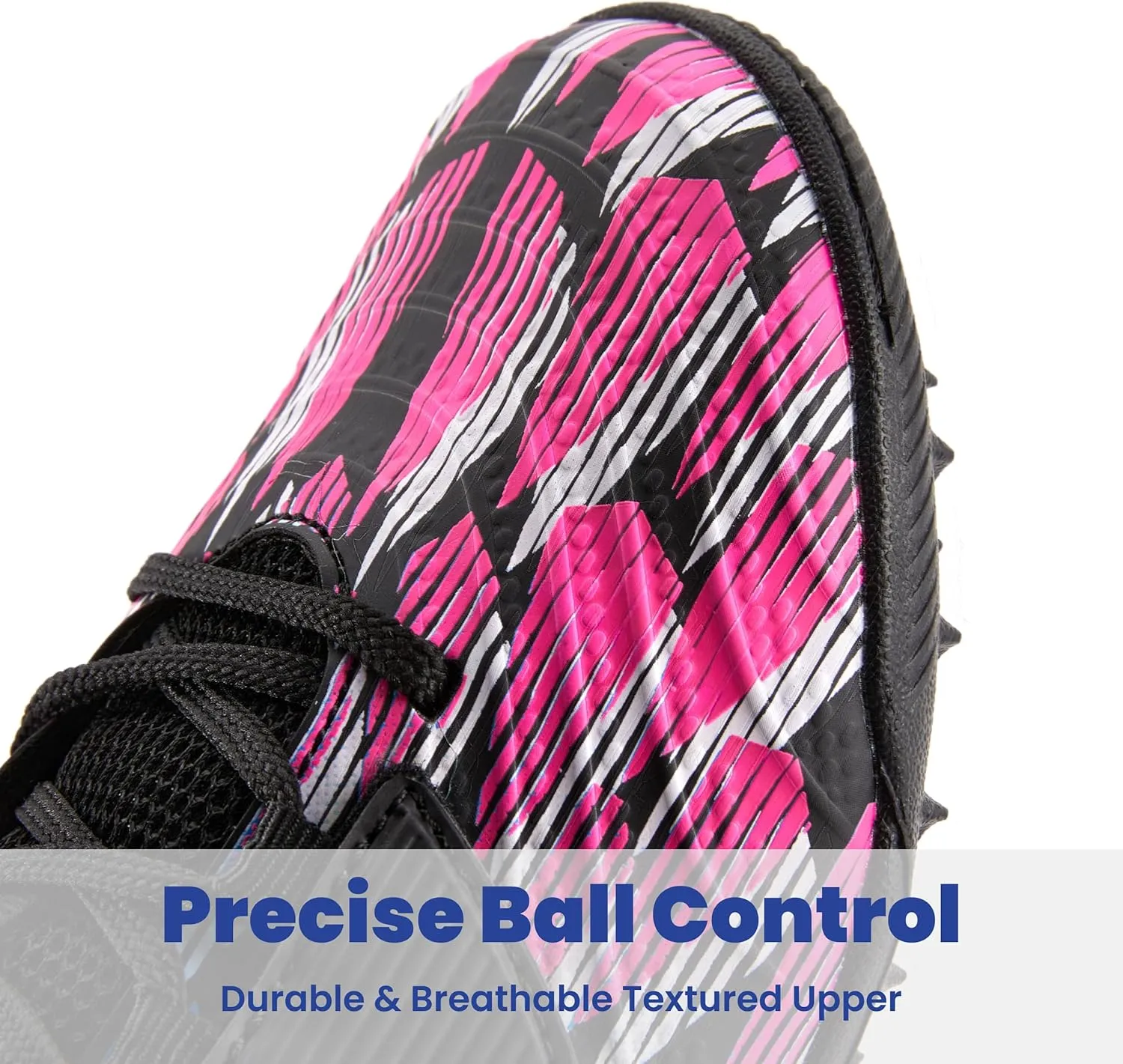Boys Girls Soccer Cleats Indoor Turf Soccer Football Shoes Artificial Firm Ground Athletic Outdoor Youth Futsal Unisex-Child Lightweight Training Flexible Durable Comfortable Traction Breathable