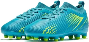 Boys Girls Soccer Cleats - Kids Dynamic Collar Football Shoes - Firm Ground Outdoor(Toddler/Little Kid/Big Kid)