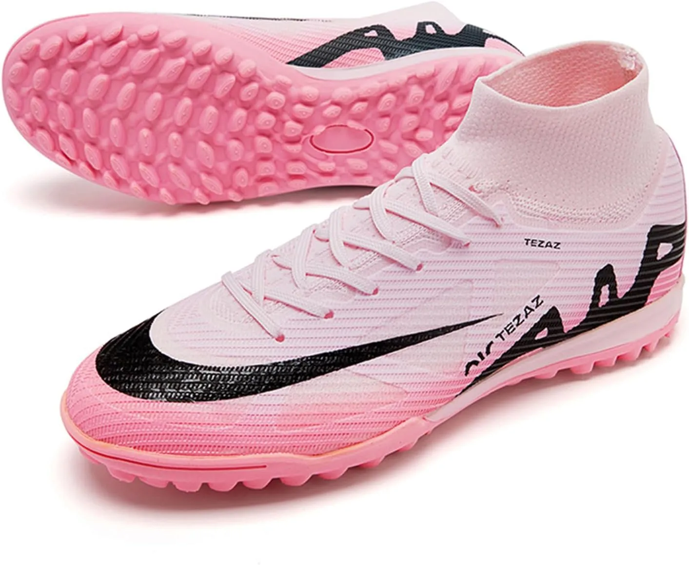 Boys Soccer Shoes Indoor Futsal Turf Big Kids Soccer Cleats Youths TF High-Top Football Boots for Athletic Training