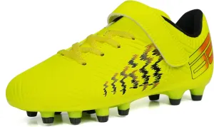brooman Kids Firm Ground Soccer Cleats Boys Girls Football Shoes