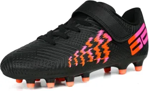 brooman Kids Firm Ground Soccer Cleats Boys Girls Football Shoes