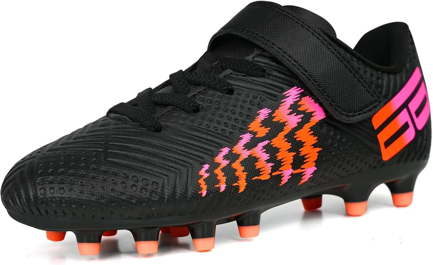 brooman Kids Firm Ground Soccer Cleats Boys Girls Football Shoes