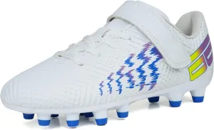 brooman Kids Firm Ground Soccer Cleats Boys Girls Football Shoes