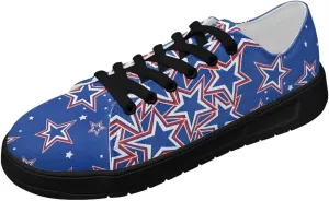 Canvas Shoes Lace-Up Low Top Sneakers Womens Fashion Casual Shoes Walking Comfortable Platform Canvas Sneakers