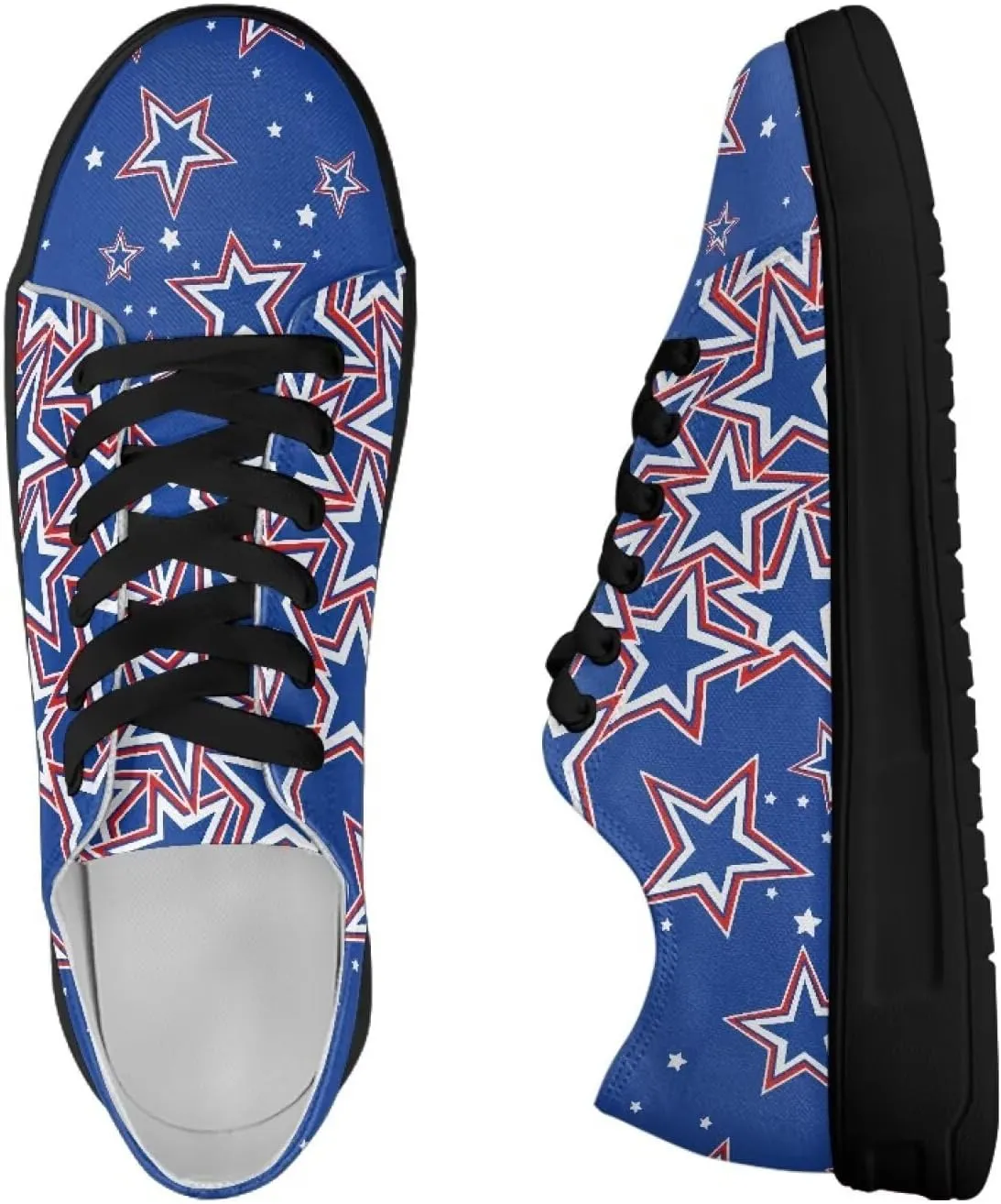 Canvas Shoes Lace-Up Low Top Sneakers Womens Fashion Casual Shoes Walking Comfortable Platform Canvas Sneakers