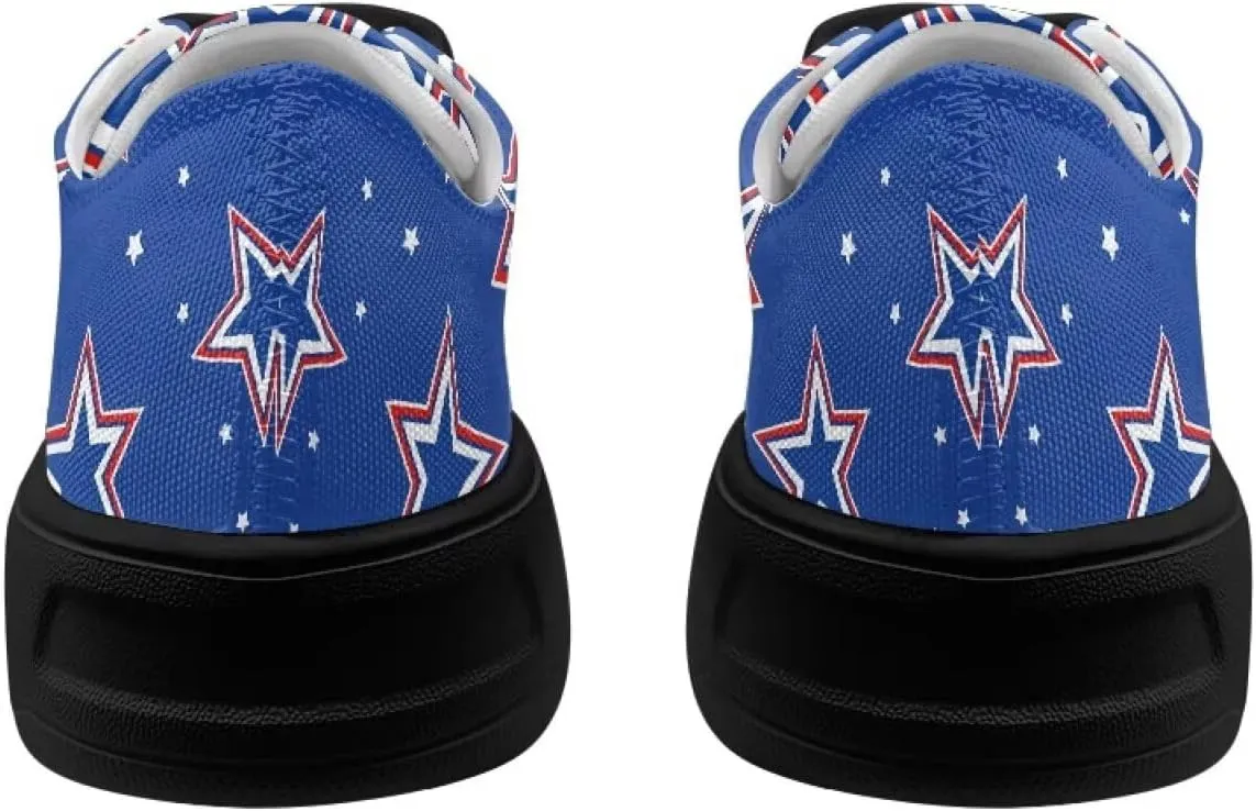Canvas Shoes Lace-Up Low Top Sneakers Womens Fashion Casual Shoes Walking Comfortable Platform Canvas Sneakers