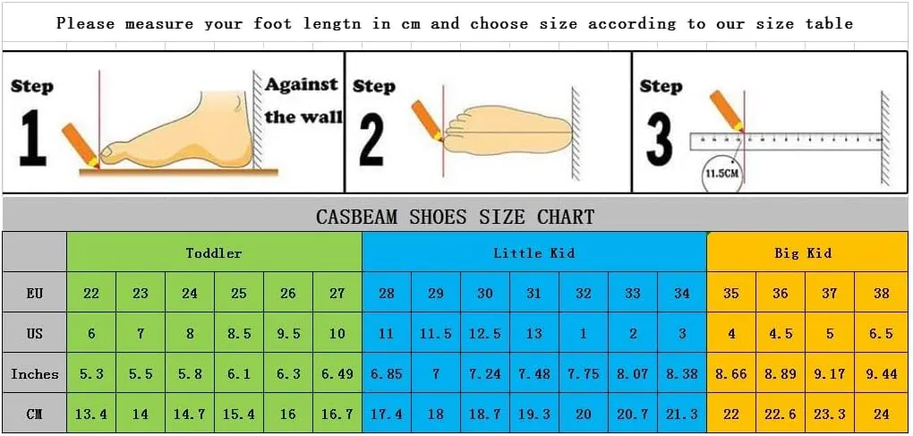 Casbeam Boys and Girls Breathable Lightweight Fashion Casual Sports Walking Shoes Running Sneakers High Top (Toddler/Little Kid Bib Kid)
