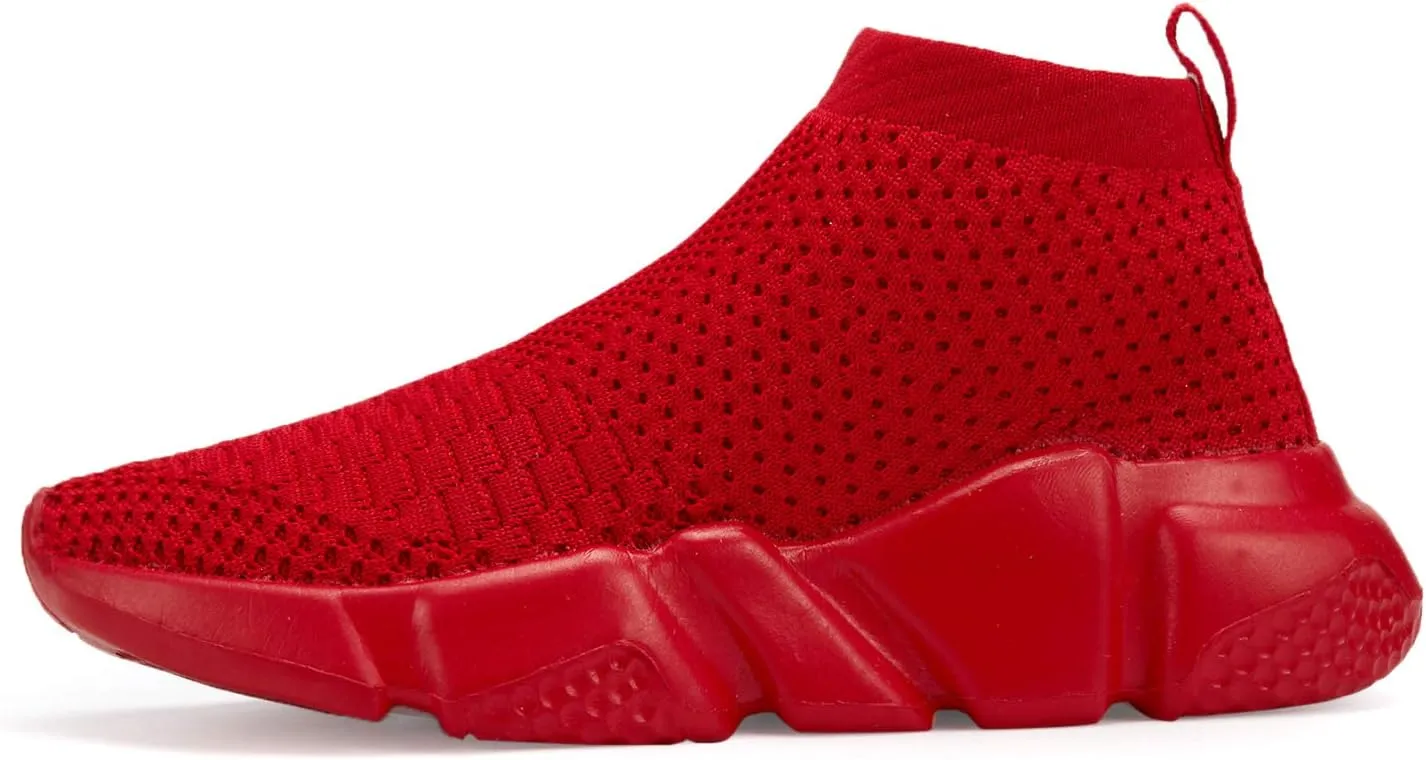 Casbeam Boys and Girls Breathable Lightweight Fashion Casual Sports Walking Shoes Running Sneakers High Top (Toddler/Little Kid Bib Kid)