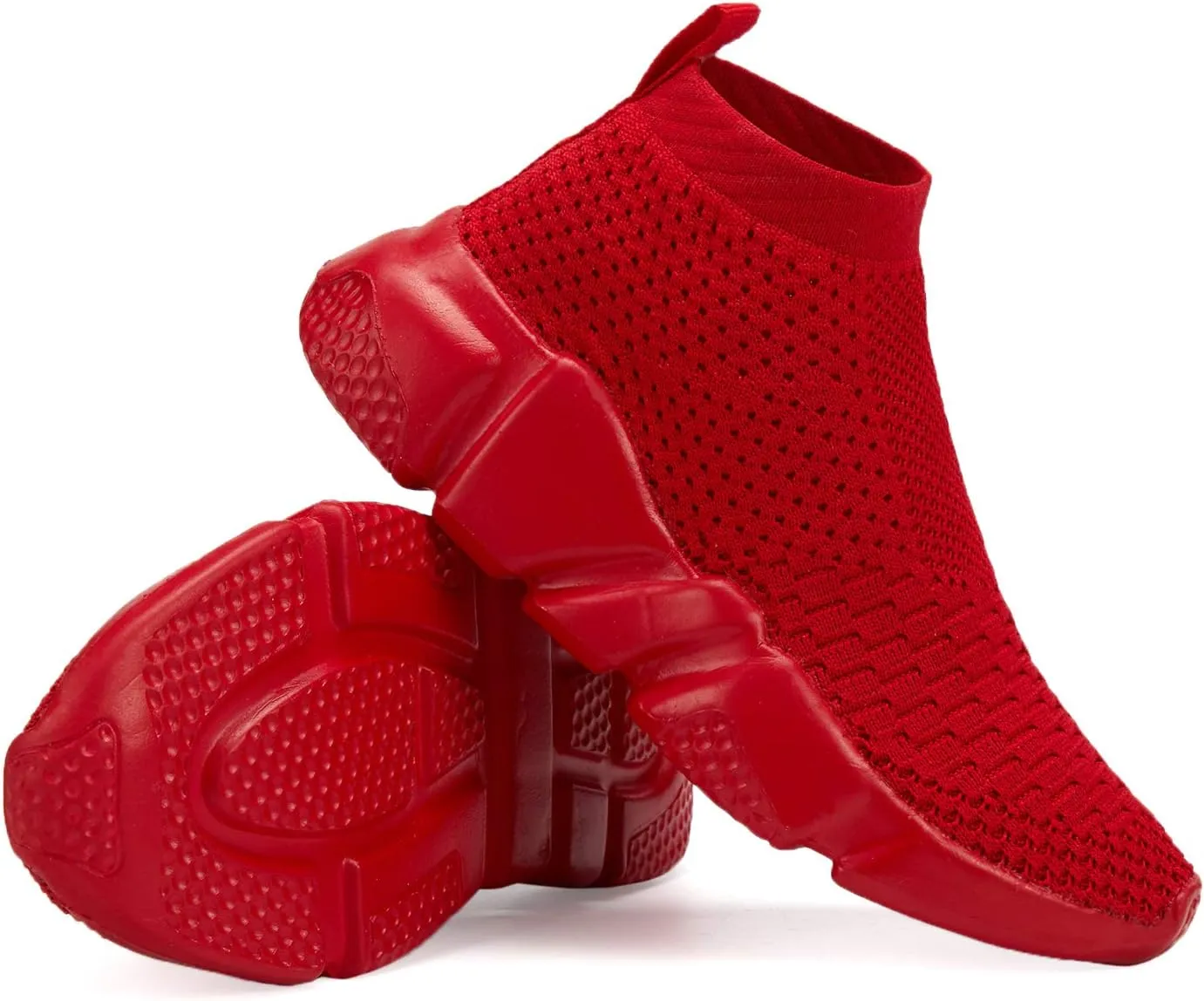 Casbeam Boys and Girls Breathable Lightweight Fashion Casual Sports Walking Shoes Running Sneakers High Top (Toddler/Little Kid Bib Kid)