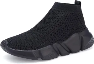 Casbeam Boys and Girls Breathable Lightweight Fashion Casual Sports Walking Shoes Running Sneakers High Top (Toddler/Little Kid Bib Kid)