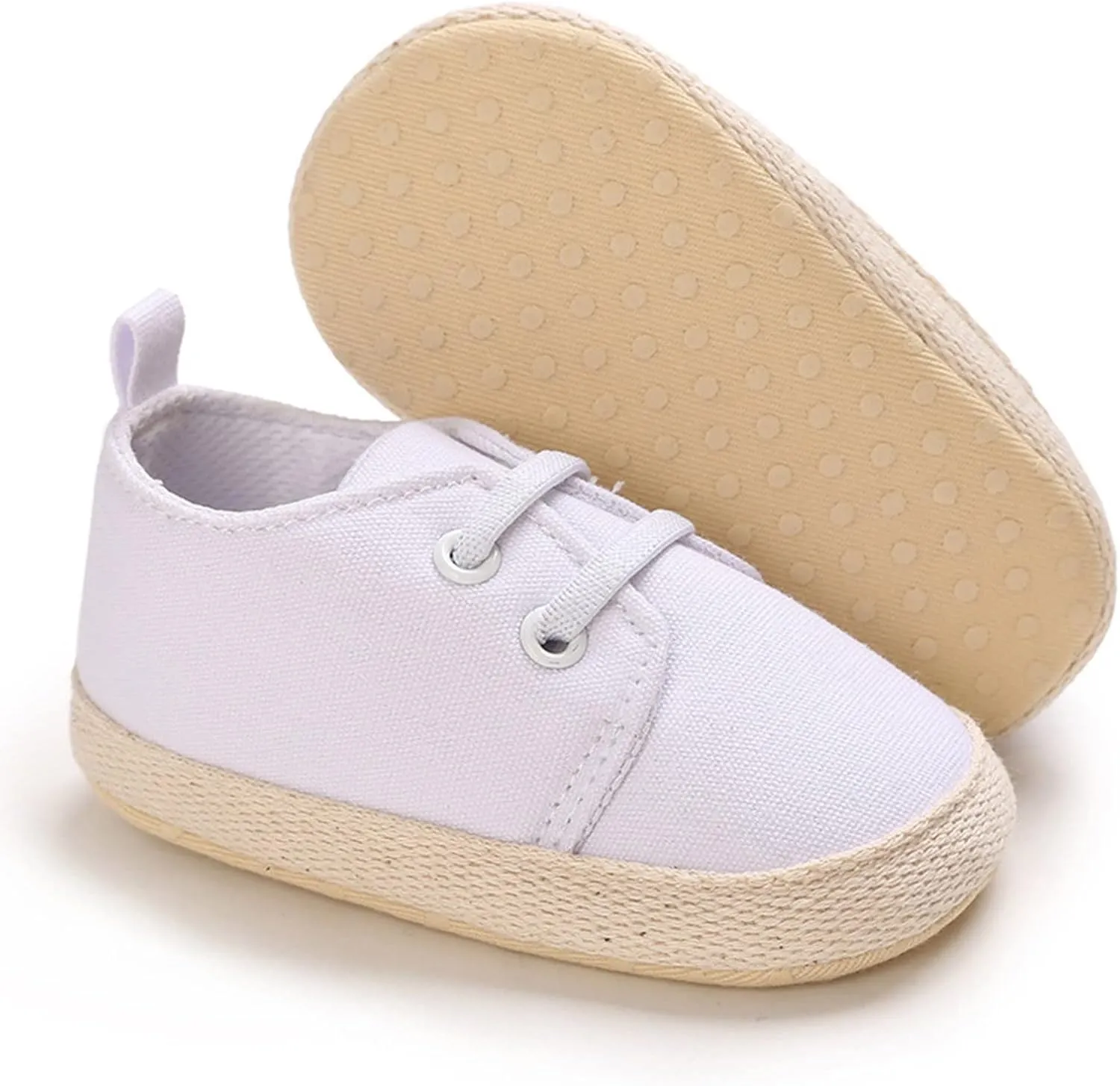 Children and Infants Toddler Shoes Spring and Autumn Boys and Girls Casual Shoes Light Flat Sole Solid Color White Comfortable and Simple Slip On Toddler Girl Shoe Size 5