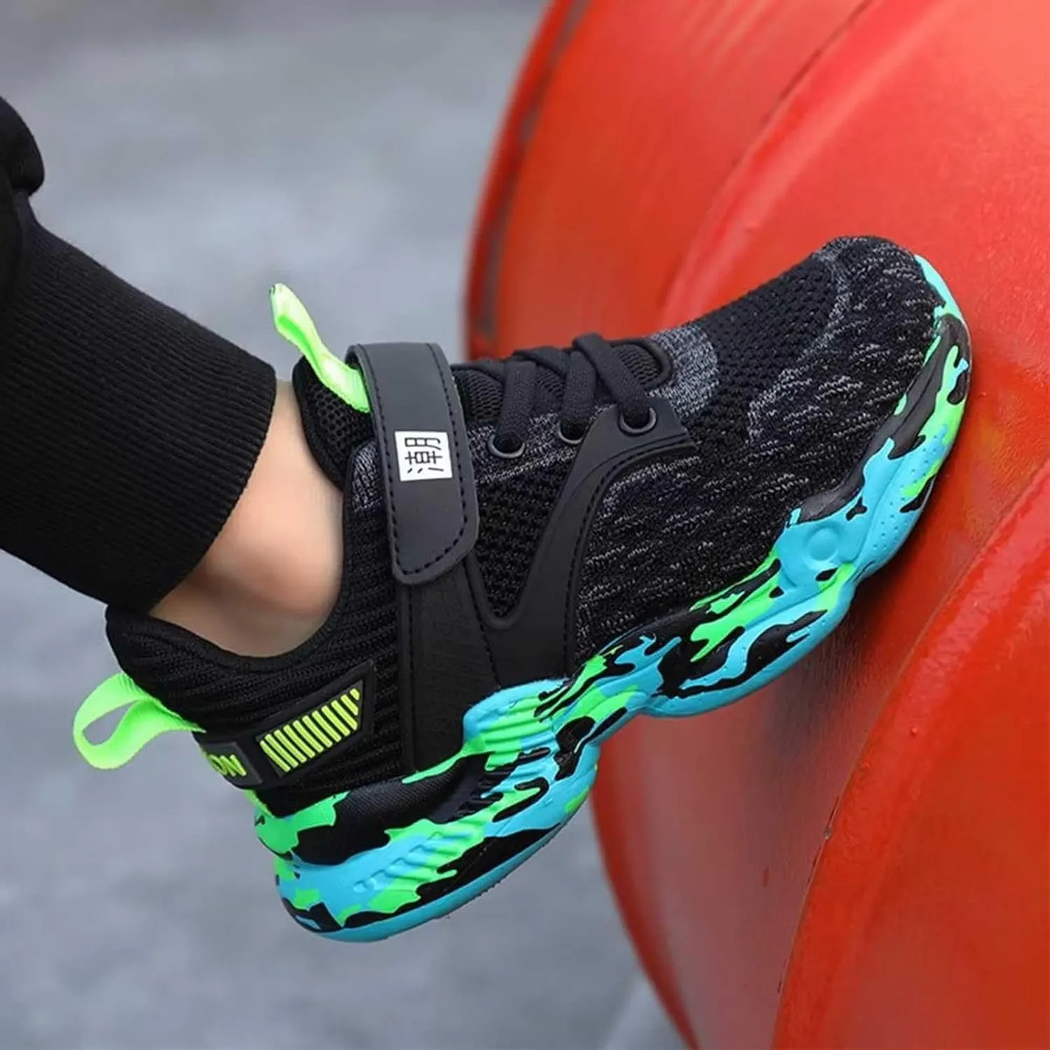 Children Toddler Boys Sneakers Casual Comfortable Breathable Thick Sole Non Slip Lightweight Walking Tennis Shoes