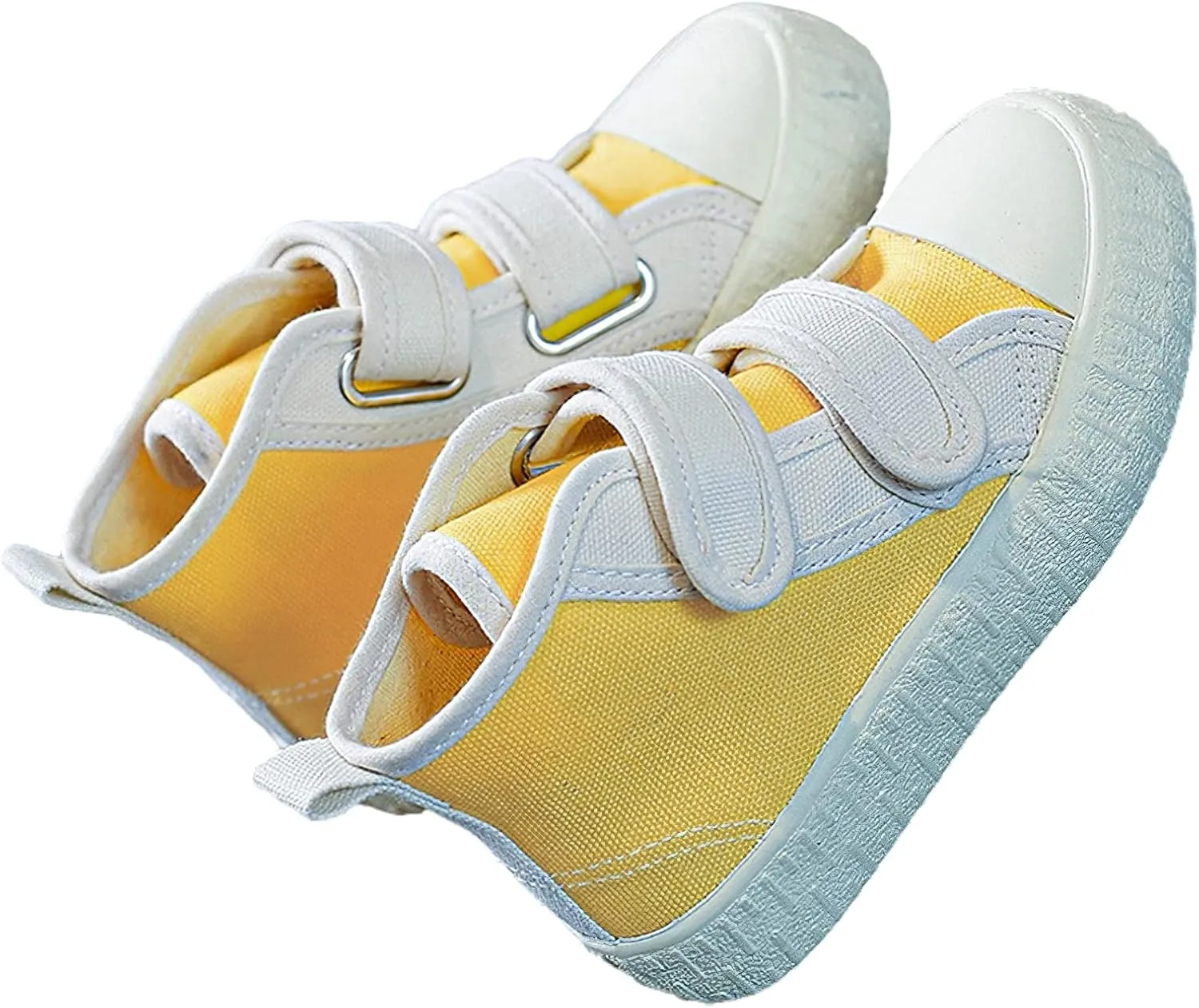 Children's Casual Canvas Shoes High Top Hook&Loop Sneakers for Boys and Girls